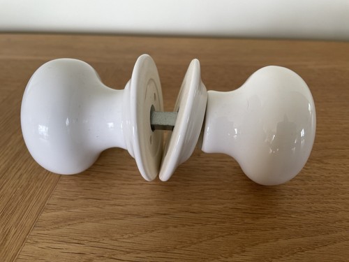 Vintage White Ceramic Door Knob Handle