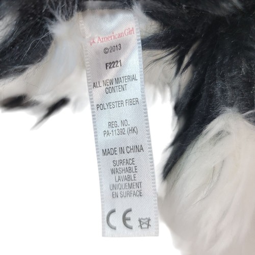 American Girl Haustier Rembrandt Border Collie Plüsch schwarz weiß 8 Zoll Saige F2221 2013 - Bild 8 von 9