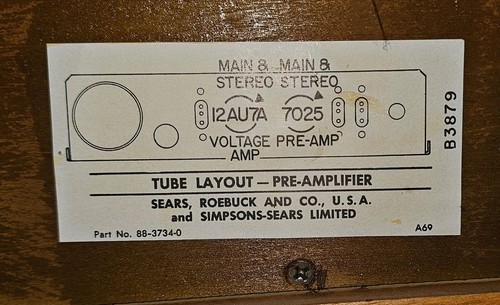 Vintage Silvertone Röhrenvorverstärker 528.59470 - Bild 6 von 16