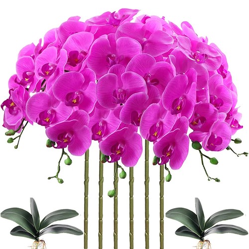 Home 32 Inch Artificial Butterfly Orchid 9 Head Flower Home Decoration 6pcs - Bild 27 von 29
