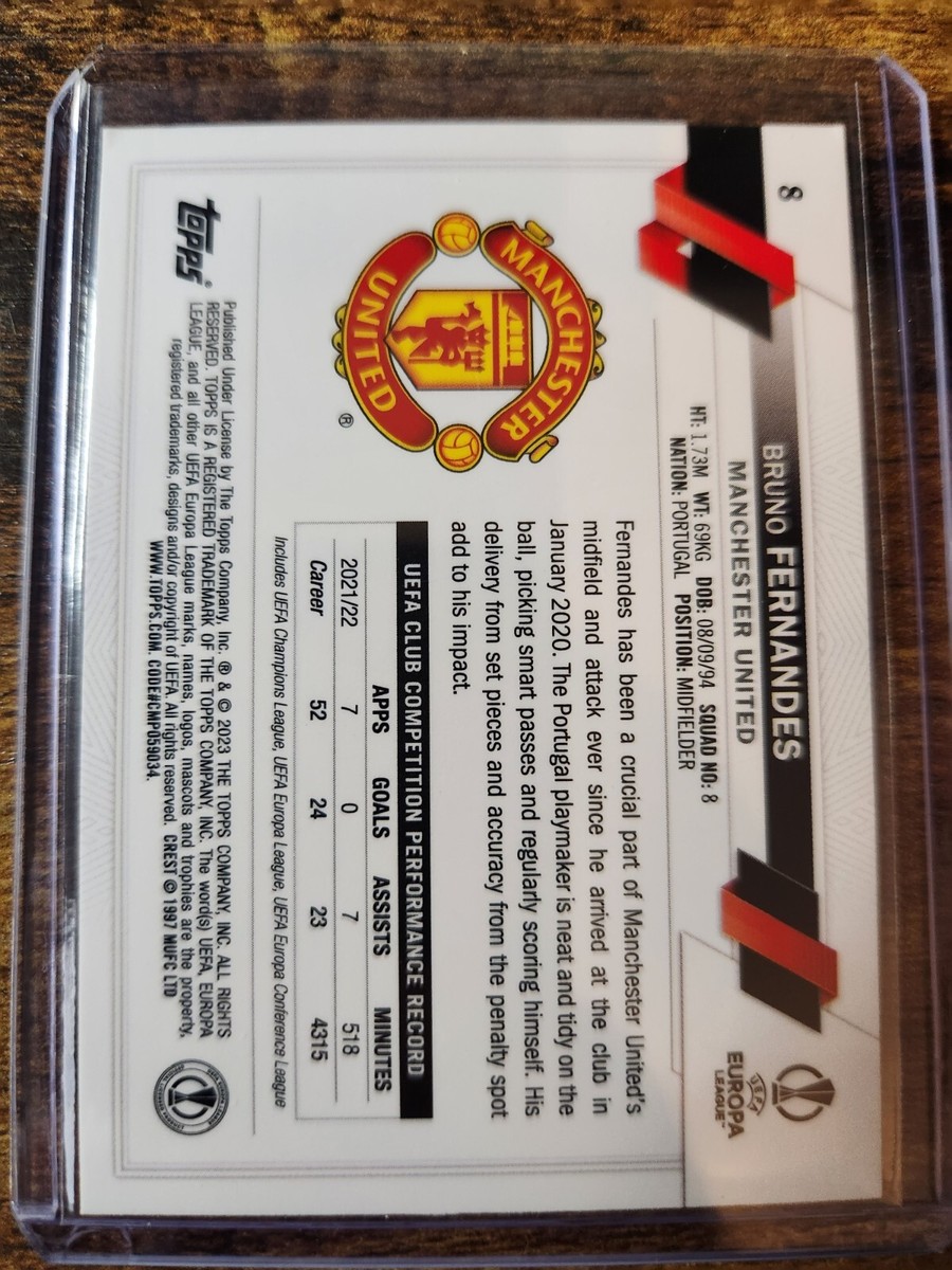 2022-23 Topps UEFA Club Competitions Bruno Fernandes #8