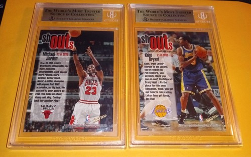 1998 Hoops Shout Outs Complete Set - Kobe Bryant BGS 9.5 - Michael Jordan 9.5 - Picture 2 of 12