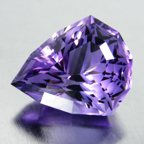 16.50Cts Genuine Natural Purple Amethyst 19.4x16x12.2mm Fancy Cut Loose Gemstone - Picture 2 of 2