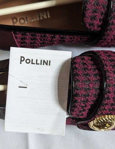 Pollini flat shoes women's dress textile & leather RRP £349 made in Italy - Picture 10 of 16