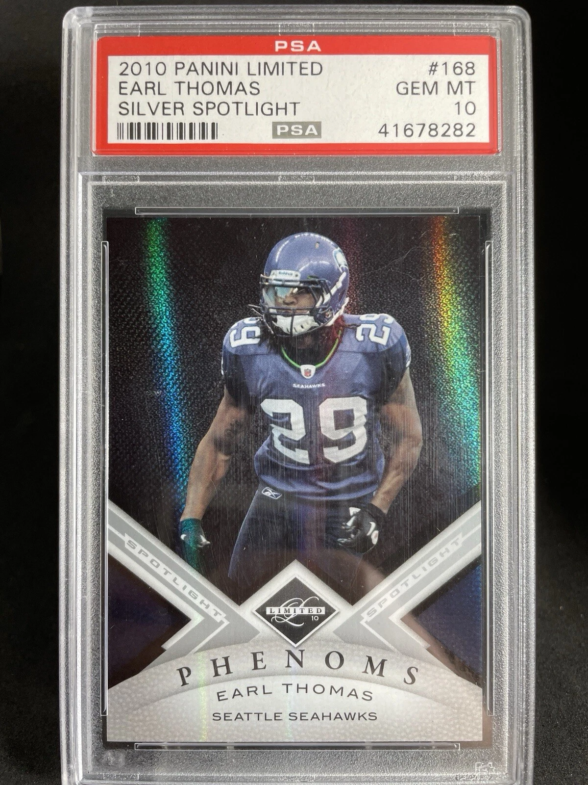 Earl Thomas Panini Limited #168 Silver Spotlight