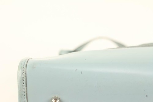 Gucci Blue Mesh Tote Bag with Pouch 915gk65 - Bild 8 von 12