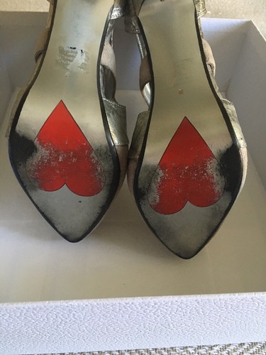 Zapatos de salón Luichiny ❤️ Terciopelo gamuza sensación serpiente gris plata metálica cómodos nuevos 9 - Imagen 8 de 10