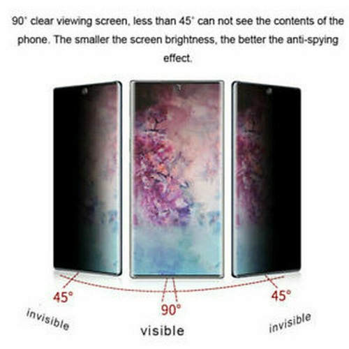 Film Screen Protector Anti Spy Privacy Soft For Samsung S23 S22 Plus Ultra S21 - Photo 6 sur 12
