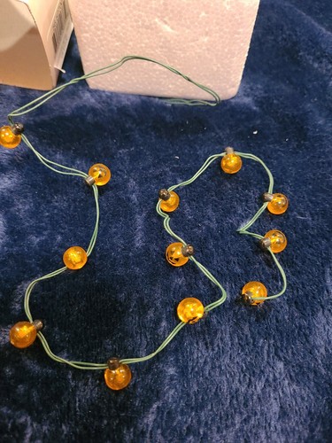 Department 56 Halloween Village Pumpkin Lights 52700 12 Led Light Strand Working - Picture 5 of 5