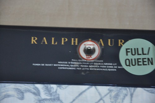 Ralph Lauren Genevieve Floral 300 TC FULL/QUEEN Duvet Cover  Blue **NEW**   B877 - Afbeelding 4 van 9