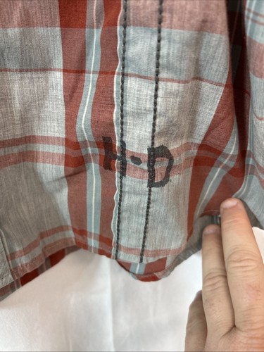 Seltener Fund!!! Kariertes Herrenhemd Harley-Davidson Mabua Semarang Knopfleiste  - Bild 2 von 14