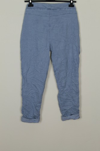 Nuevos Pantalones de mezclilla informales cómodos italianos de algodón Lagenlook para damas - Imagen 8 de 8