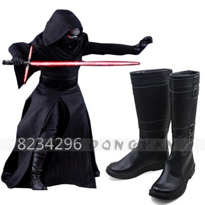 Star Wars 7 VII The Force Awakens Sith Lord Kylo Ren Shoes Boots Cosplay Costume