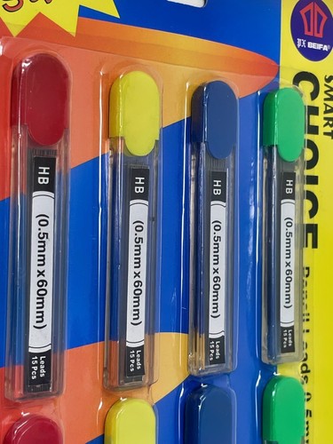 120 Count 0.5 mm Mechanical pencil lead refills .5mm pencil refills Assort Color - Picture 2 of 4