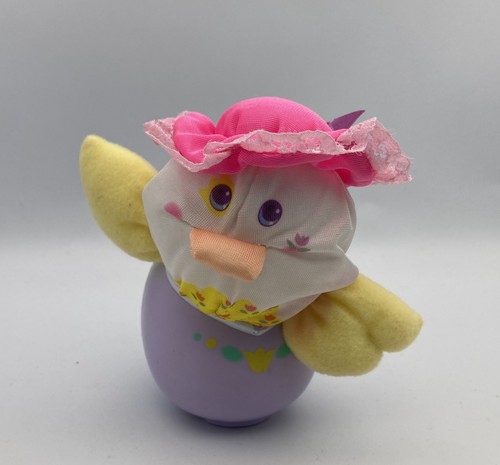 De colección 1988 Smooshees Fisher Price RAZZLE CHICK con huevo ¡Muy raro! - Imagen 6 de 6