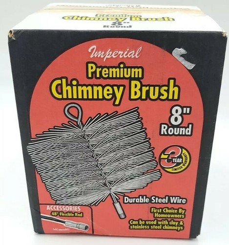 Imperial Chimney/Stove Cleaning Premium Brush 8"/20.3cm Round Steel Wire Sweep - Bild 2 von 11