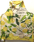 Michel Design Works Lemon Basil Chef's Apron 100% Cotton Euc