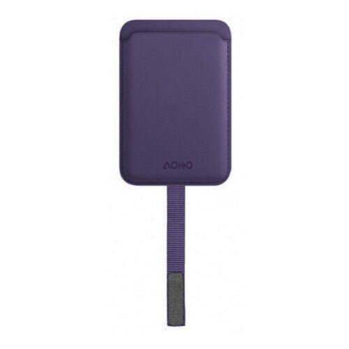 AOKO PU Leather Magnetic Card Holder with Secure Strip - Slim & Secure - Picture 5 of 10