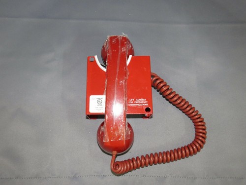 EDWARDS SIGNALING 6830-5A-4 REMOTE TELEPHONE HANDSET AND CRADLE ASSEMBLY - Picture 1 of 4