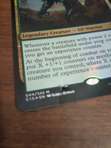 MTG Magic The Gathering Ezuri Claw of Progress Oversized C15 Mystic Foil damaged - Picture 5 of 6