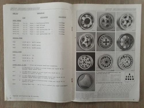 GTi Engineering Volkswagen Audi Performance Parts Catalogue Brochure 1983 - Picture 8 of 16