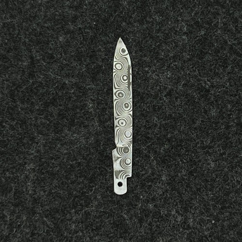 Hoja de reemplazo de acero Damasco para navaja suiza Victorinox 58 mm hecha a mano - Imagen 7 de 8