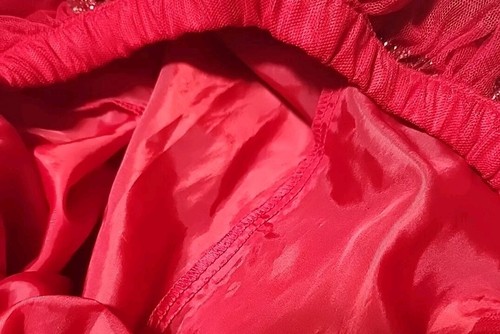 Cat & Jack Mädchen Glitzer Herz Tüll Valentinstag langer Rock Größe Large 10/12 Kinder - Bild 5 von 8