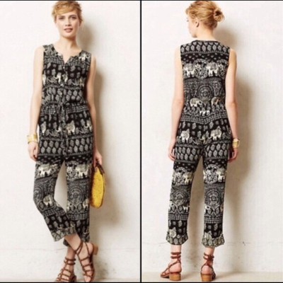 elephant print jumpsuit