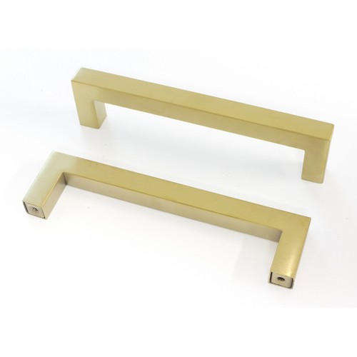 Tirador de mango de acero inoxidable industrial moderno dorado cepillado para cajones y - Imagen 5 de 10