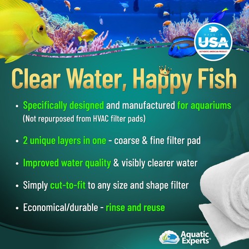 Hilo de filtro para acuario Aquatic Experts, almohadilla de filtro FilterFirst, 3/4" - 1" de grosor - Imagen 29 de 57
