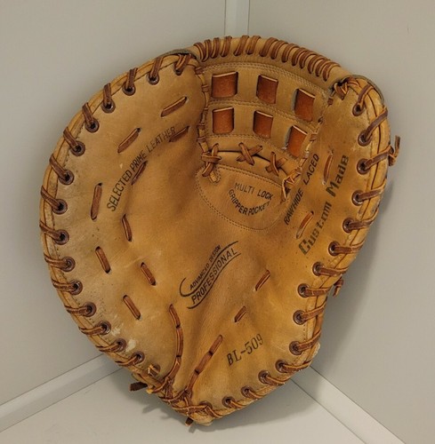 Vintage Big League Custom Prime Leather Baseball Mitt Glove LHT Cowhide Left