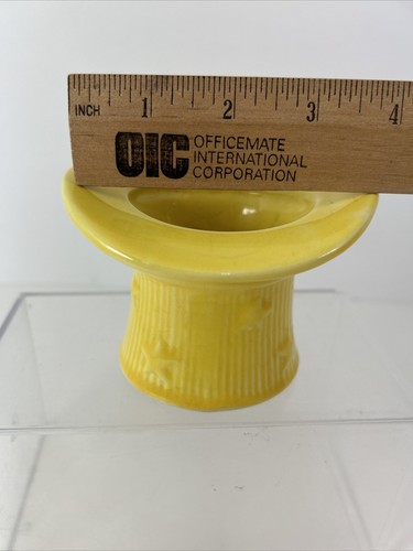 Shawnee Pottery Small Yellow Hat Planter USA - Picture 8 of 10