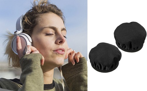 Fabric Headphone Covers Fabric Earpad Cover Protectors Elastic Washable Reusable - Picture 6 of 15