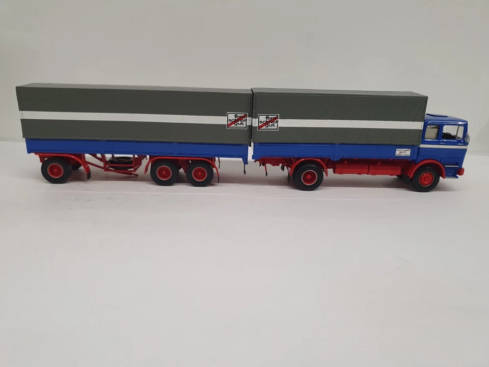 1/43 VERY RARE MERCEDES-BENZ LP 1620 PRITSCHENZUG 1965 MINICHAMPS 499034820 - Image 4 of 4