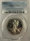 1941  PCGS PR-66 No-AW Walking Liberty Half Dollar