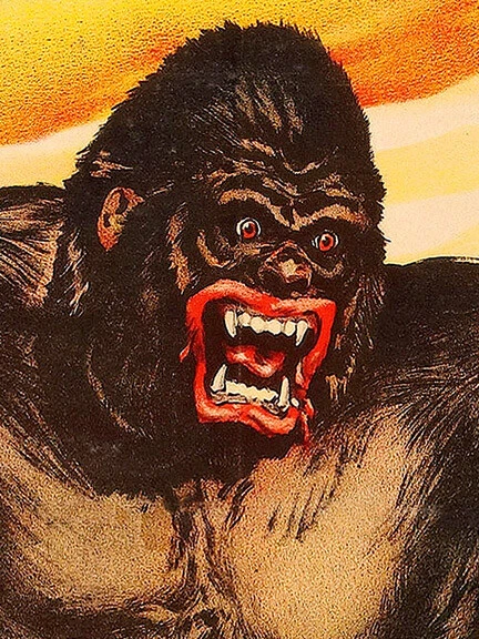 1930 Ringling and Barnum & Bailey - Póster de circo de gorilas aterrador - 24x36 Foto 2 de 3