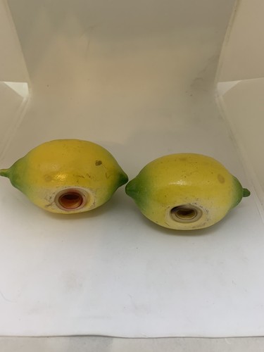 Pair Of Vintage Ceramic Lemon Cool Kitchen Salt And Pepper Shakers. - Picture 3 of 4