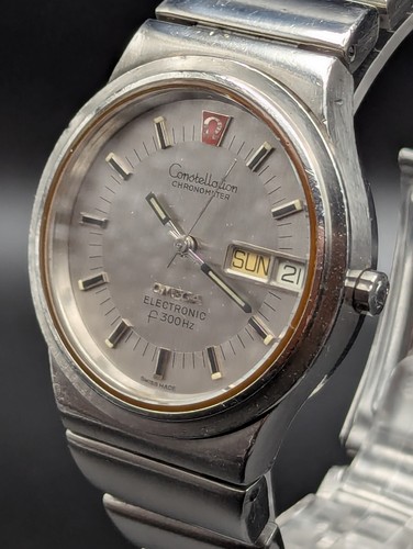 Orologio svizzero uomo elettronico vintage Omega Constellation F300HZ Hummer - funzionante - Foto 2 di 24