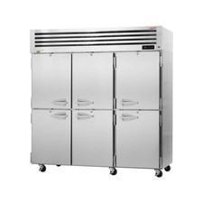 Turbo Air PRO-77-6R-N 77" Three Section Reach-In Refrigerator w/ 6 Solid Half...