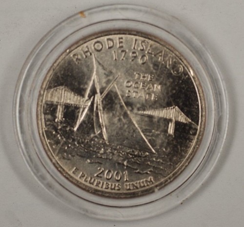 Moneda brillante sin circular 2001-D Rhode Island State Quarter - Imagen 1 de 2