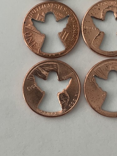 25 Angel Cut Pennies Pennys Guardian Lucky - Picture 3 of 5