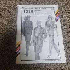 Stretch And Sew Pattern 1036 Shawl Collar Jacket Uncut Ann Person 1992