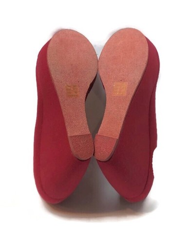 Aldo Red Platform Round Toe Shoes Size 8 1/2 No Box A1 - Picture 9 of 9