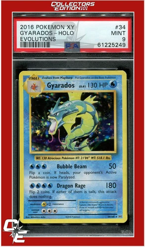 Evolutions 34 Gyarados Holo PSA 9