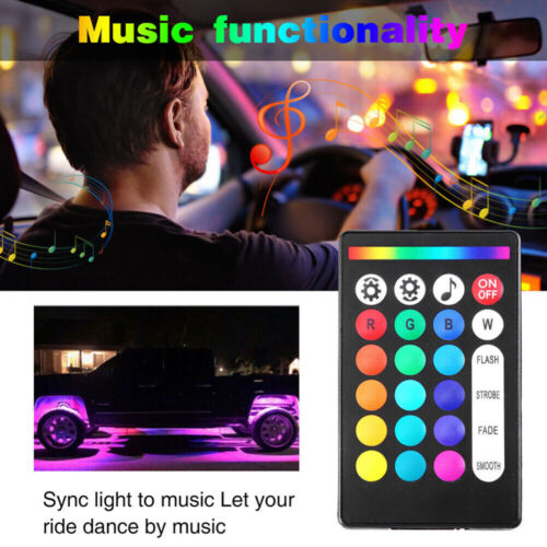10Pods RGB LED Rock Lights Neon Underglow Kits Lamp Truck Bluetooth APP Control - Picture 6 of 12