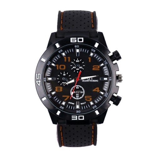 Men’s Military Watch Leather Date Quartz Analog Army Casual Dress Wrist Watches - Picture 15 of 16