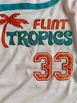 FLINT TROPICS 33 タンクトップ XL Jackie Moon #33 Flint Tropics Semi Pro Movie Men's