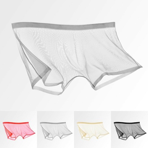 Sexy Herren Boxershorts durchsichtig Netzbeutel Unterwäsche Höschen Dessous
