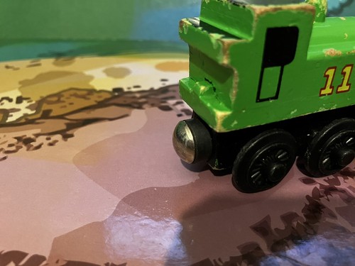 Wooden Railway OLIVER 1996 Britt Thomas & Friends Learning Curve Brio Compatible - Picture 6 of 8