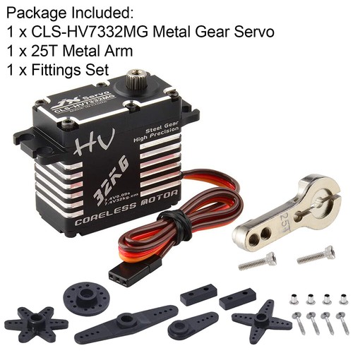 JX 32KG CLS-HV7332MG HV Steel Gear Full Digital Servo für RC Hubschrauber DIY - Bild 3 von 12
